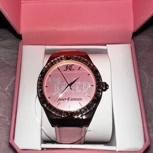 Juicy Couture Pink Rhinestone Watch
